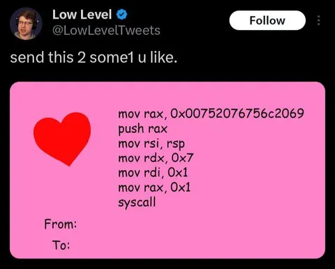 Assembly Love Letter