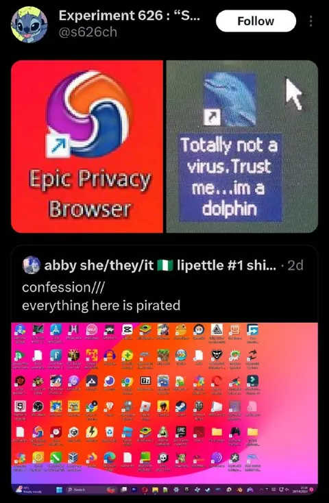 Totally Not a Virus Dolphin