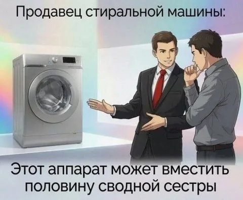Стиральная машина и сводная сестра