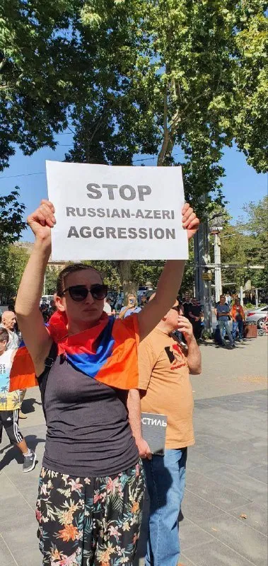 Stop Russian-Azeri Aggression Sign