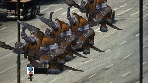 Летающий строй зверолюдей