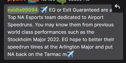 EG Airport Speedruns