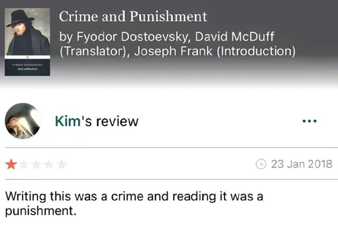 Crime and Punishment One-Star Review