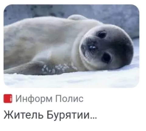 Житель Бурятии на льду