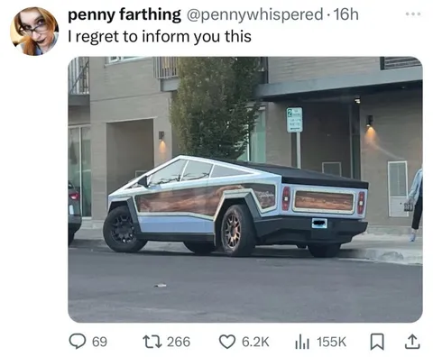 I Regret to Inform You This Is a Cybertruck