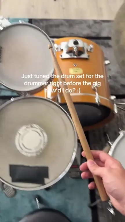 Drum Set Tuning Before the Gig