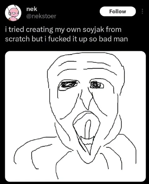 Failed Hand-Drawn Soyjak