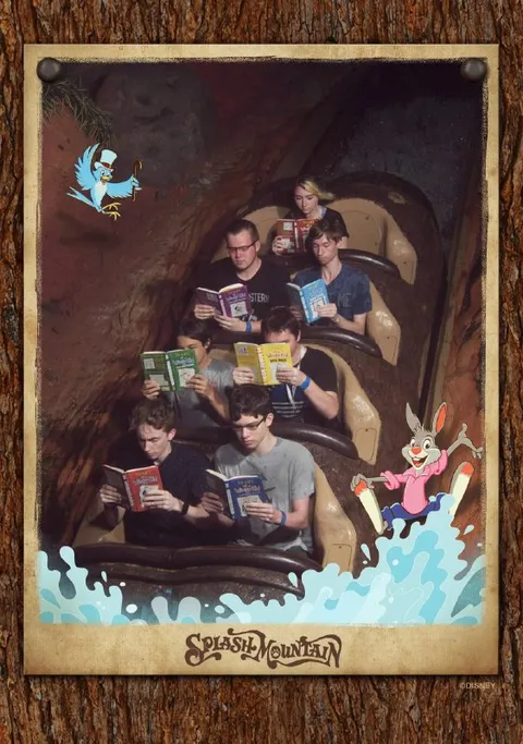 Everyone Reads on Splash Mountain