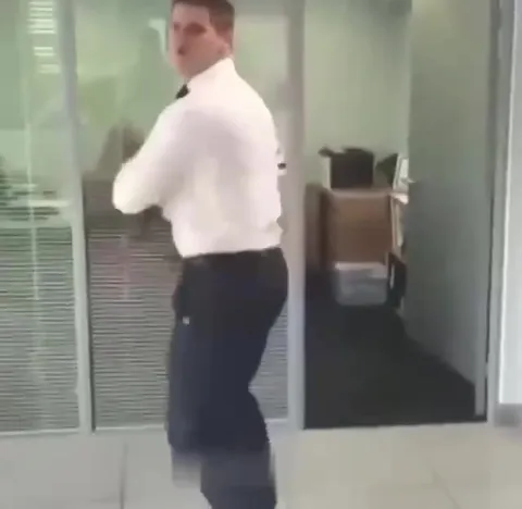 Office Worker Dance Exit