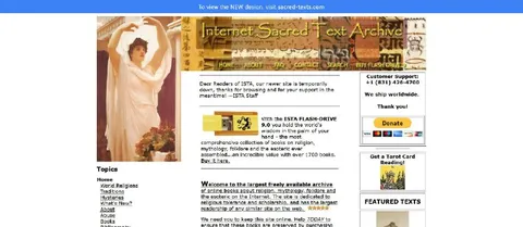 Internet Sacred Texts Redesign