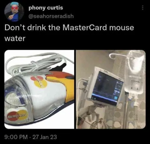 MasterCard Mouse Water