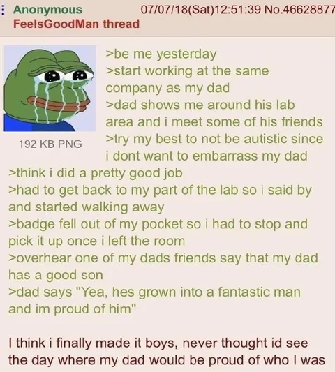 Proud Dad Finally Sees Me