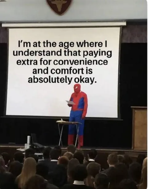 Paying Extra for Comfort