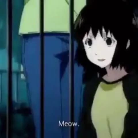 Anime Girl Says Meow