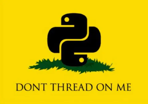 Don't Thread on Me Python Meme