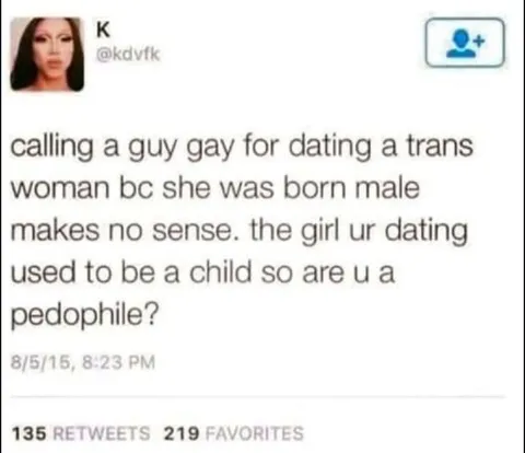 Trans Dating Hypocrisy Tweet