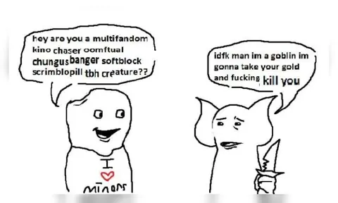 Multifandom Goblin Confrontation