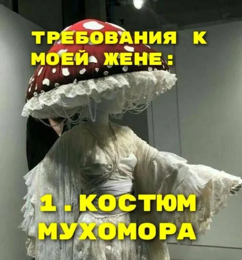 Костюм мухомора для жены