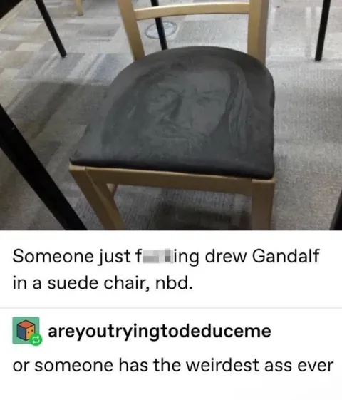 Gandalf Drawn in a Chair