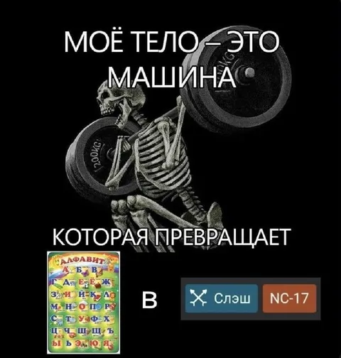 Тело превращает алфавит в слэш NC-17