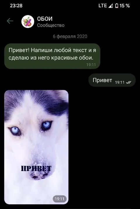 Обои из простого «привет»