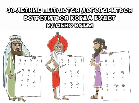 Тридцатилетние договариваются о встрече