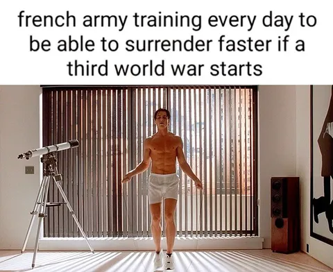 French Army Surrender Training