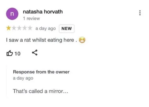 Rat Eating in the Mirror