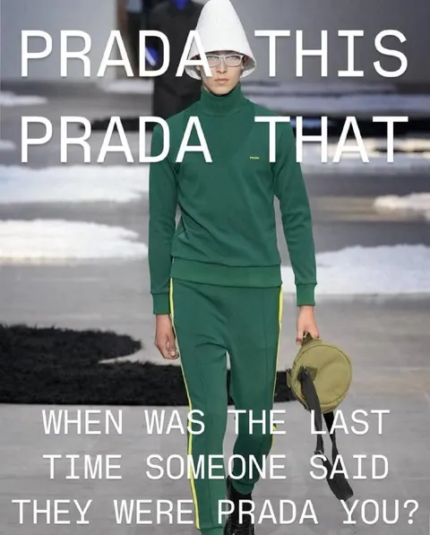 Prada You Fashion Pun