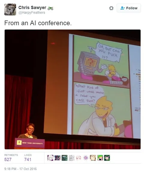 AI Conference Robot Joke