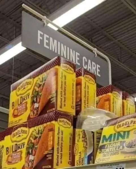 Feminine Care Taco Aisle