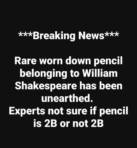 Shakespeare’s Mystery Pencil