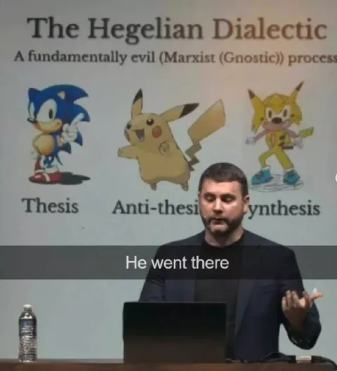 Hegelian Dialectic Sonic Meme