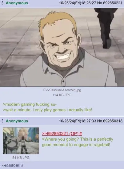 Modern Gaming Ragebait Realization