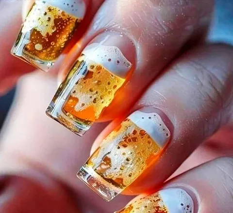 Пивной маникюр