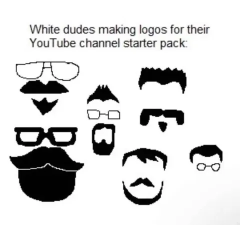 White Dudes YouTube Logo Starter Pack