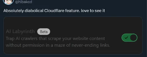 Diabolical Cloudflare AI Labyrinth