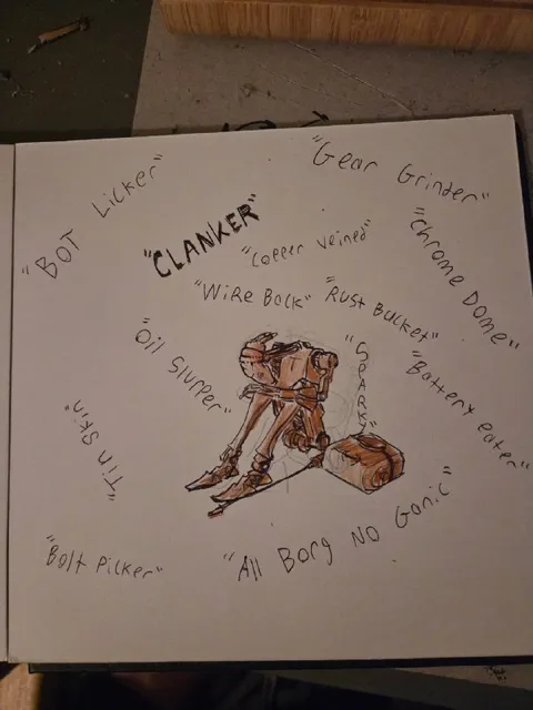 Hand-Drawn Robot Nicknames