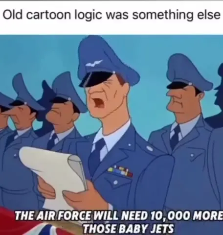 Old Cartoon Logic Baby Jets
