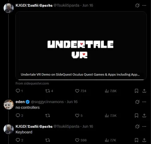 Undertale VR Without Controllers