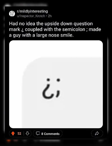 Upside-Down Question Mark Smile