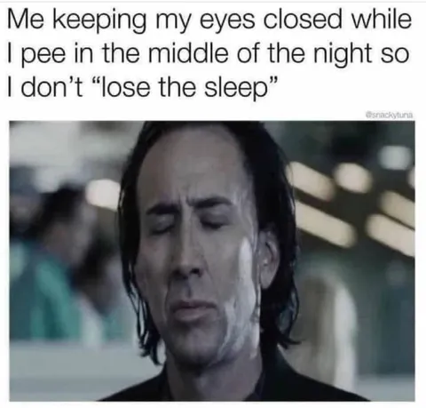 Keeping My Eyes Closed While Peeing