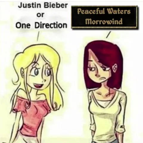 Peaceful Waters Over Pop Music