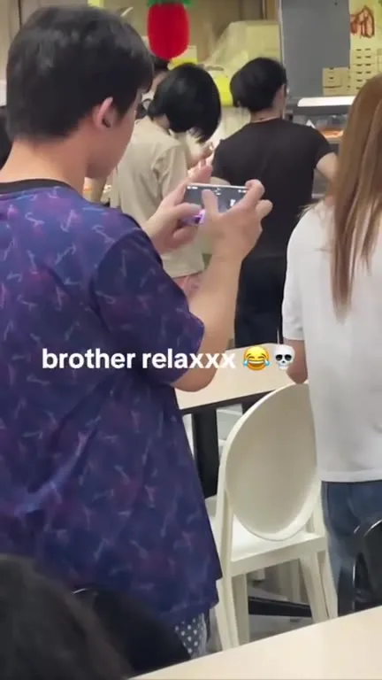 Brother Relaxing While Filming