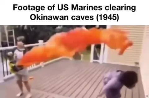Marines Clear Okinawan Caves
