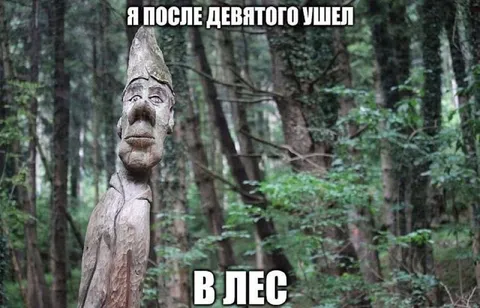 После девятого ушёл в лес