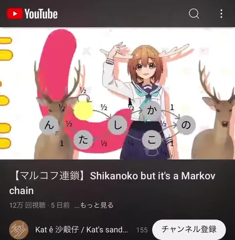 シカノコがマルコフ連鎖