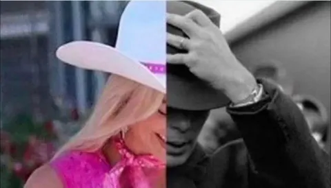 Barbie and Oppenheimer Split