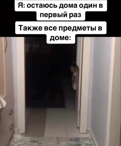 Когда остаёшься дома один