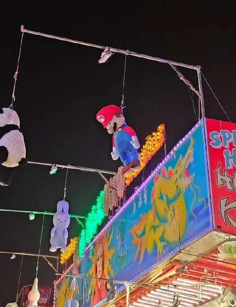 Mario Plush at Carnival Game